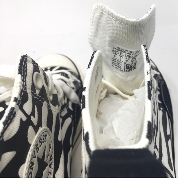 Converse Chuck Taylor All Star High Top Women's Black Egret Sneaker, NIB - Picture 8 of 12